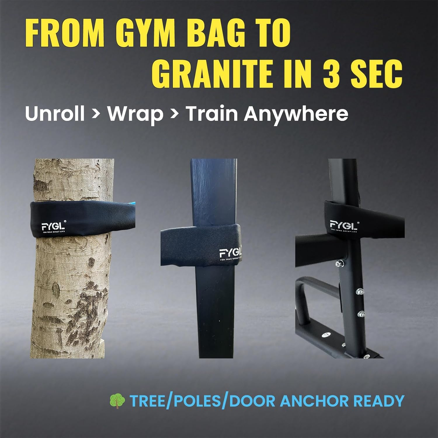 Resistance Bands Protective Sleeve Cover - Nylon Exercise Band Protector for Ground, Concrete & Sharp Edges | Easy Slip-On Design & Portable Accessory for Home Gym, Outdoor Workouts (Men & Women) image number 5