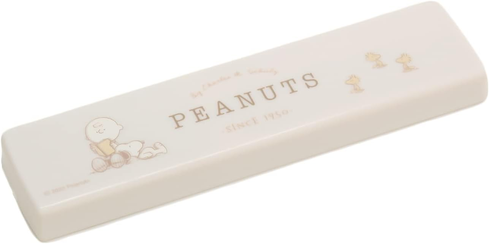 OSK CT-27 Peanuts Everyday Cutlery Set, Snoopy Pull Lid Combi, Chopsticks, 7.1 Inches (18 Cm), Spoon, Made in Japan, Dishwasher Safe, No Crunching, Sliding, Easy to Use, Stylish, Cute, Unisex, Kids,