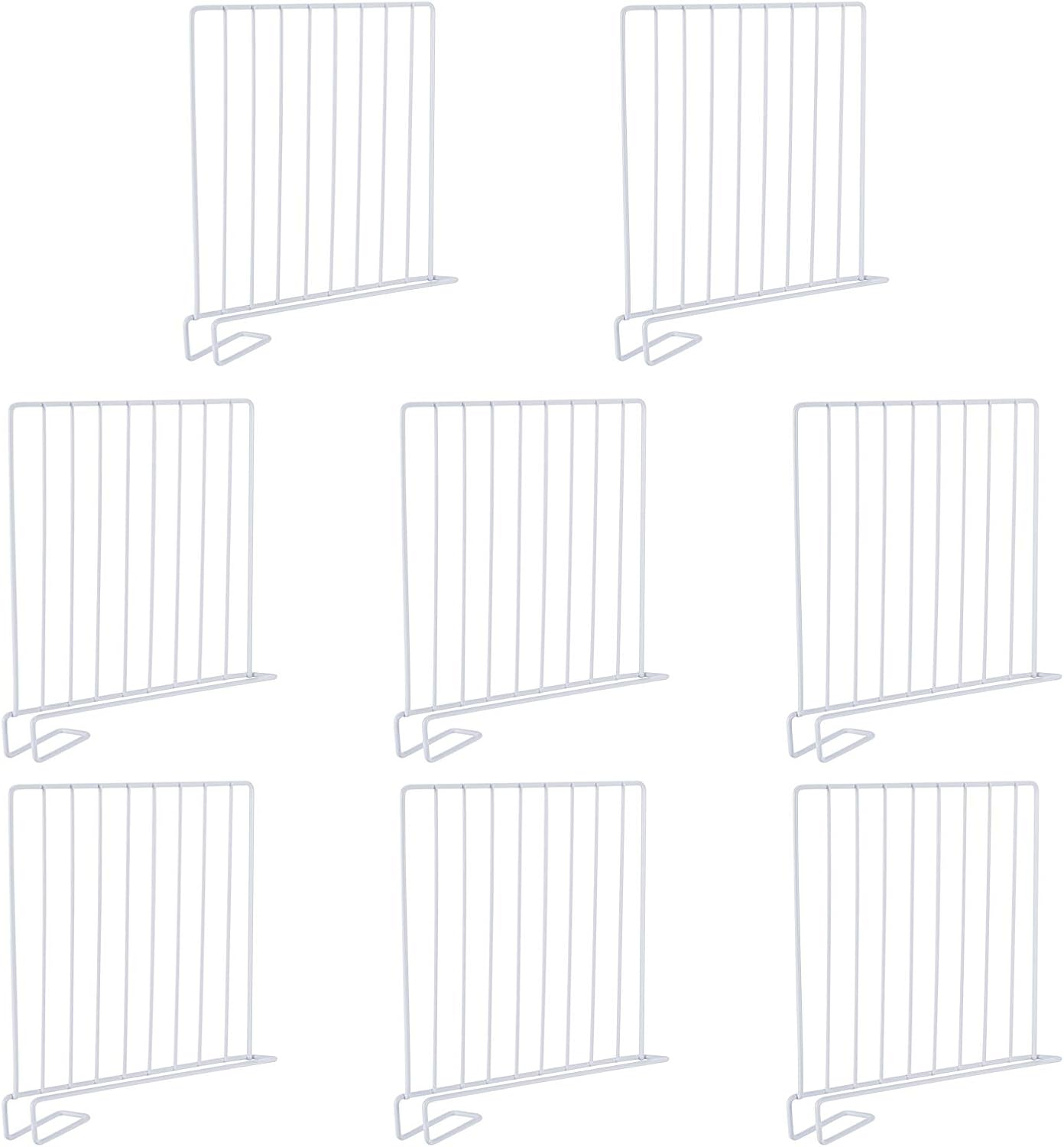 Kosiehouse Shelf Divider for Wood Closet, Sturdy Organizer Separator for Storage in Bedroom, Kitchen, Bathroom and Office Shelves, Easy Installation, Set of 8 (Set of 8) image number 4