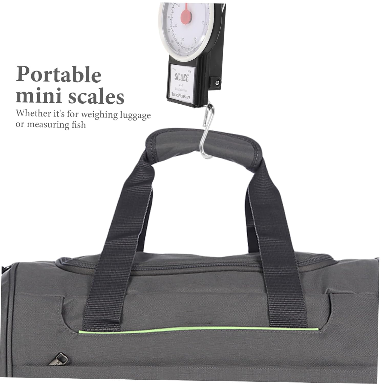 Ciieeo Portable Luggage Scale Capacity Spring Hook Handheld Weighing Tool for Travel and Fishing Accurate Weight Measurement Compact Design image number 5