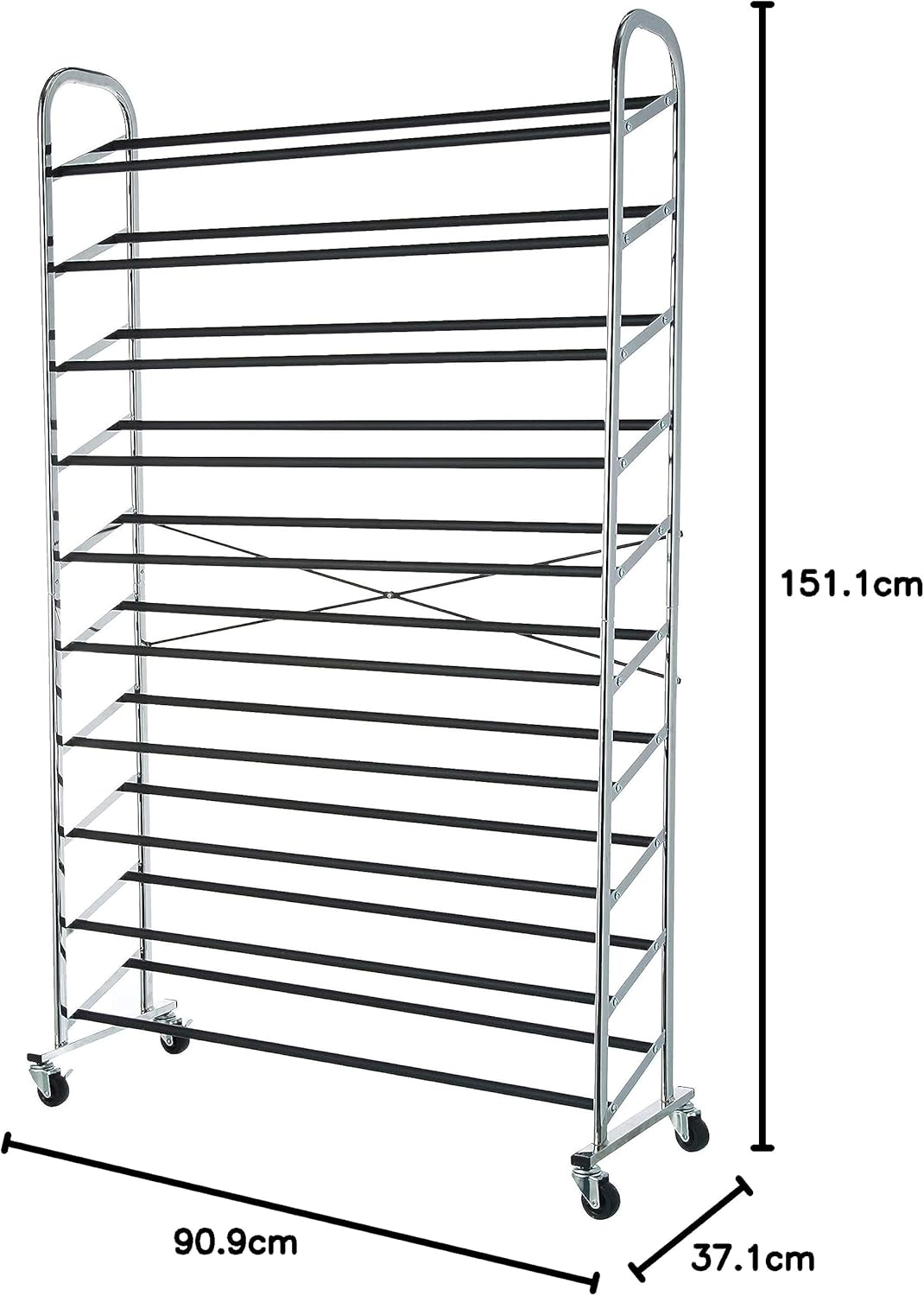 Amazon Basics 50-Pair Shoe Rack Organizer image number 2