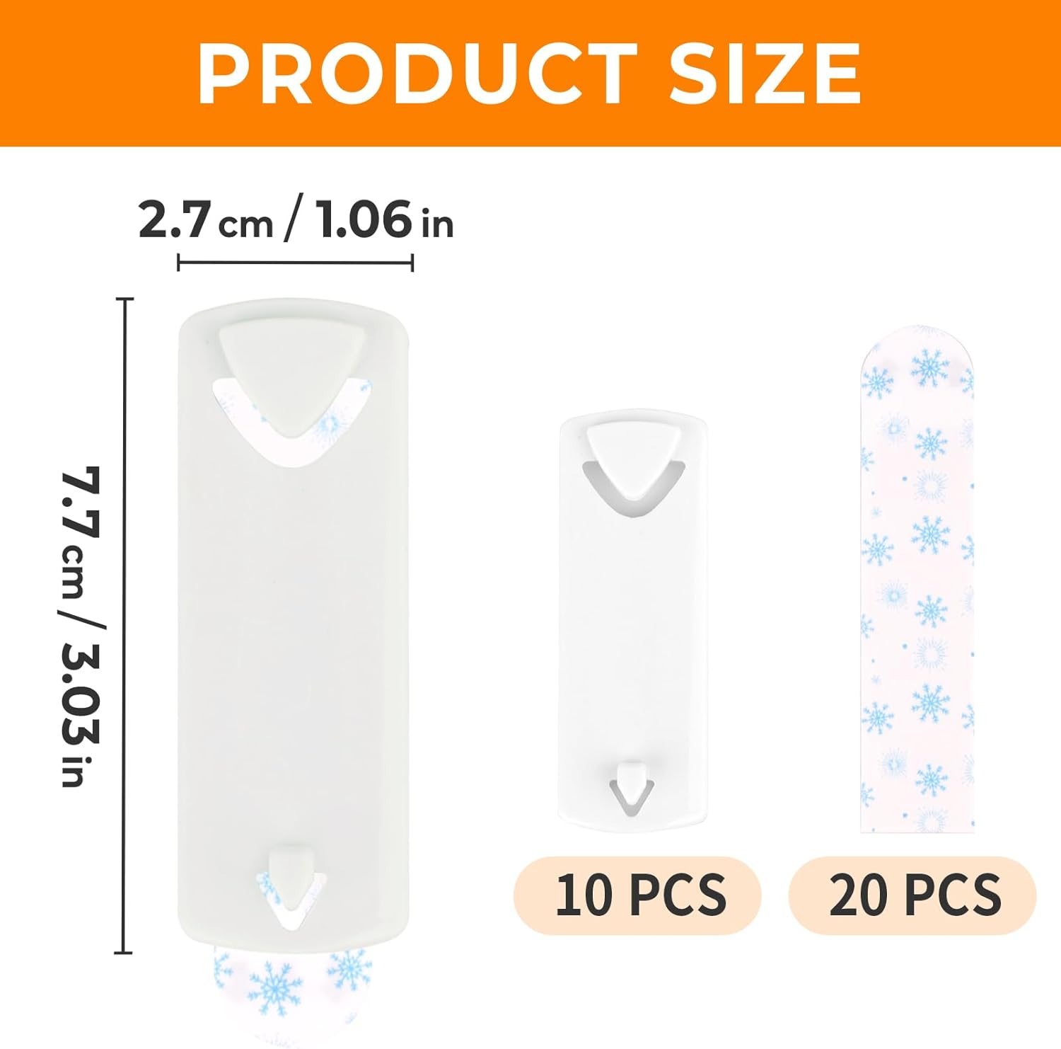 30 Pcs Large Universal Frame Hanger - 10 Heavy Duty Picture Hangers with 20 Removable Adhesive Strips, No Nails Wall Hooks for Damage-Free Hanging, Ideal for Posters, Paintings & Photos, Easy to Use image number 1