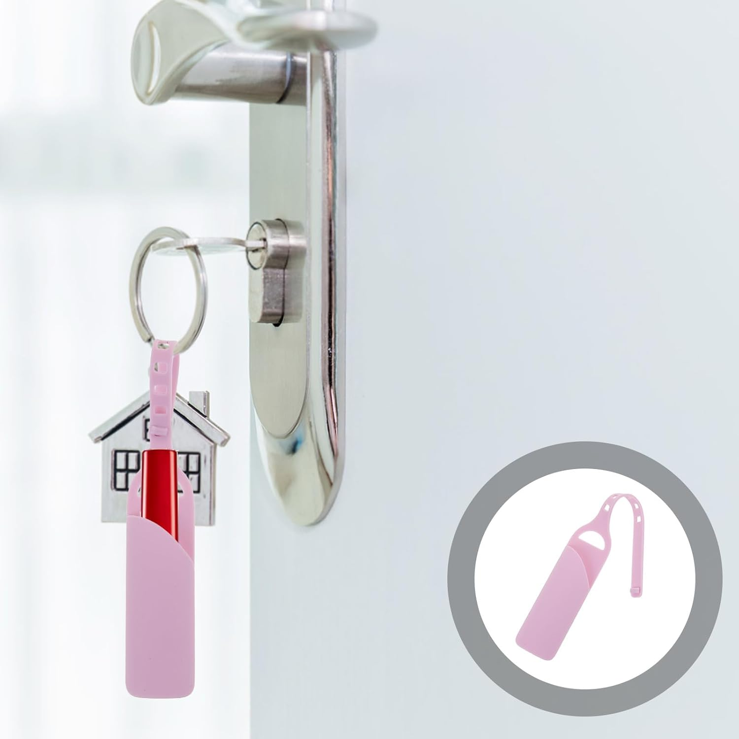 HOMOCONO Portable Silicone Lipstick Holder Mini Lip Balm Pouch Compact Makeup Organizer Travel-Friendly Small Lipstick Storage Bag and Easy Access image number 6