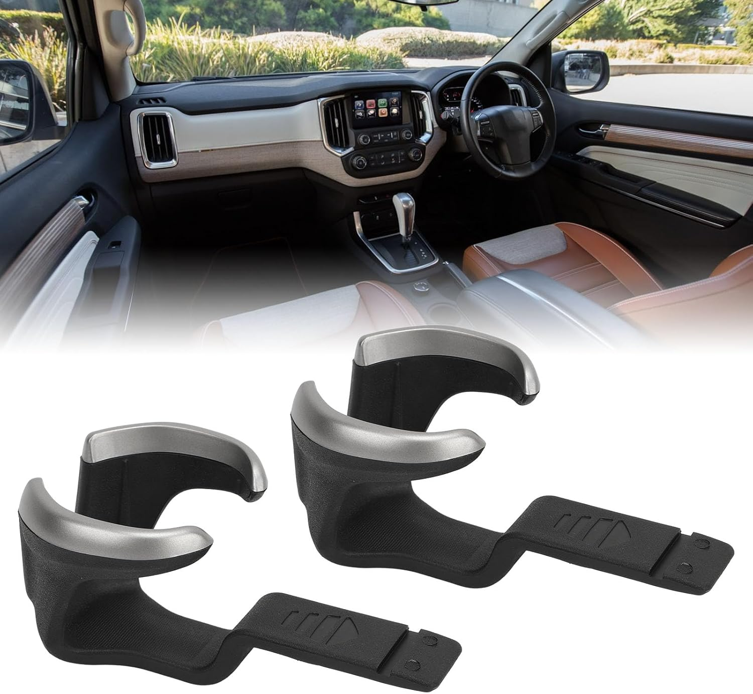 Dash Cup Holder Trim Sturdy Cup Can Holder Prevents Spills for RG Colorado Crew Cab 2 Pcs, 7Cm image number 6