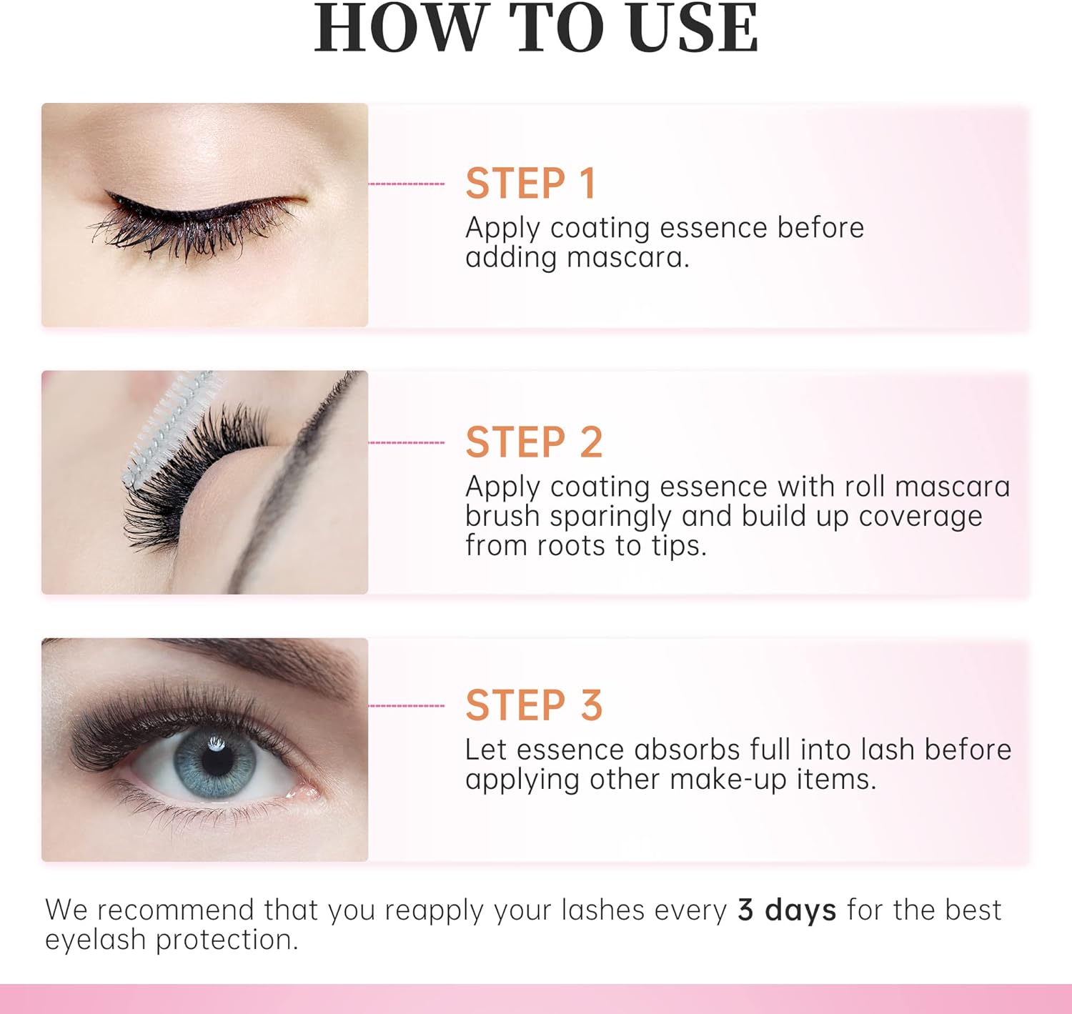 Beauty7 Transparent Lash Eyelashes Coating Long Life Protective Sealant with Brush Wand for Semi Permanent Eyelash Extension Aftercare Waterproof 10Ml image number 2