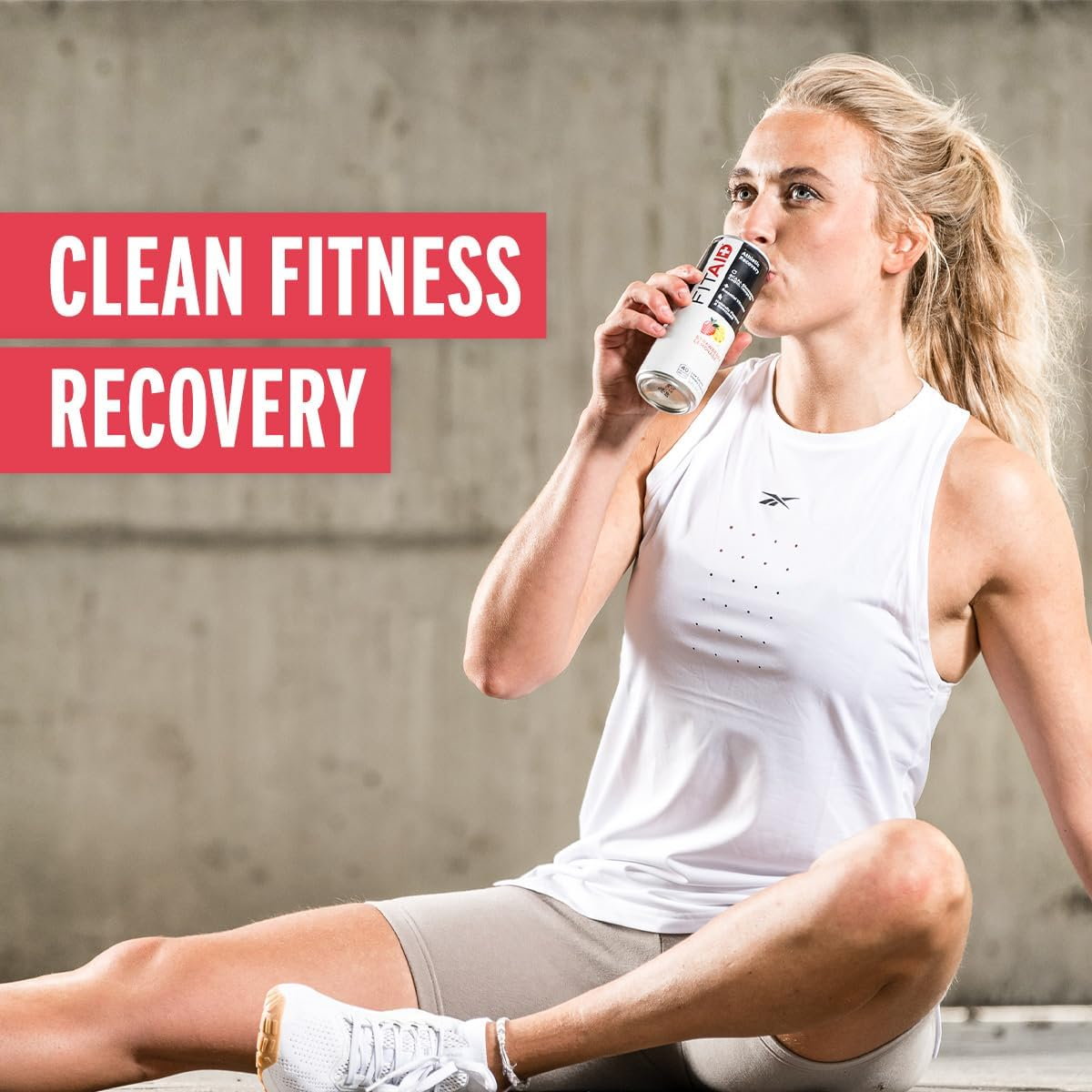 FITAID Post Workout Recovery Drink, Strawberry Lemonade, Bcaas, Glucosamine, Electrolytes, All in One Can, Paleo, Vegan & Gluten-Free, 40 Calories, 12 Fl Oz (Pack of 12) image number 2