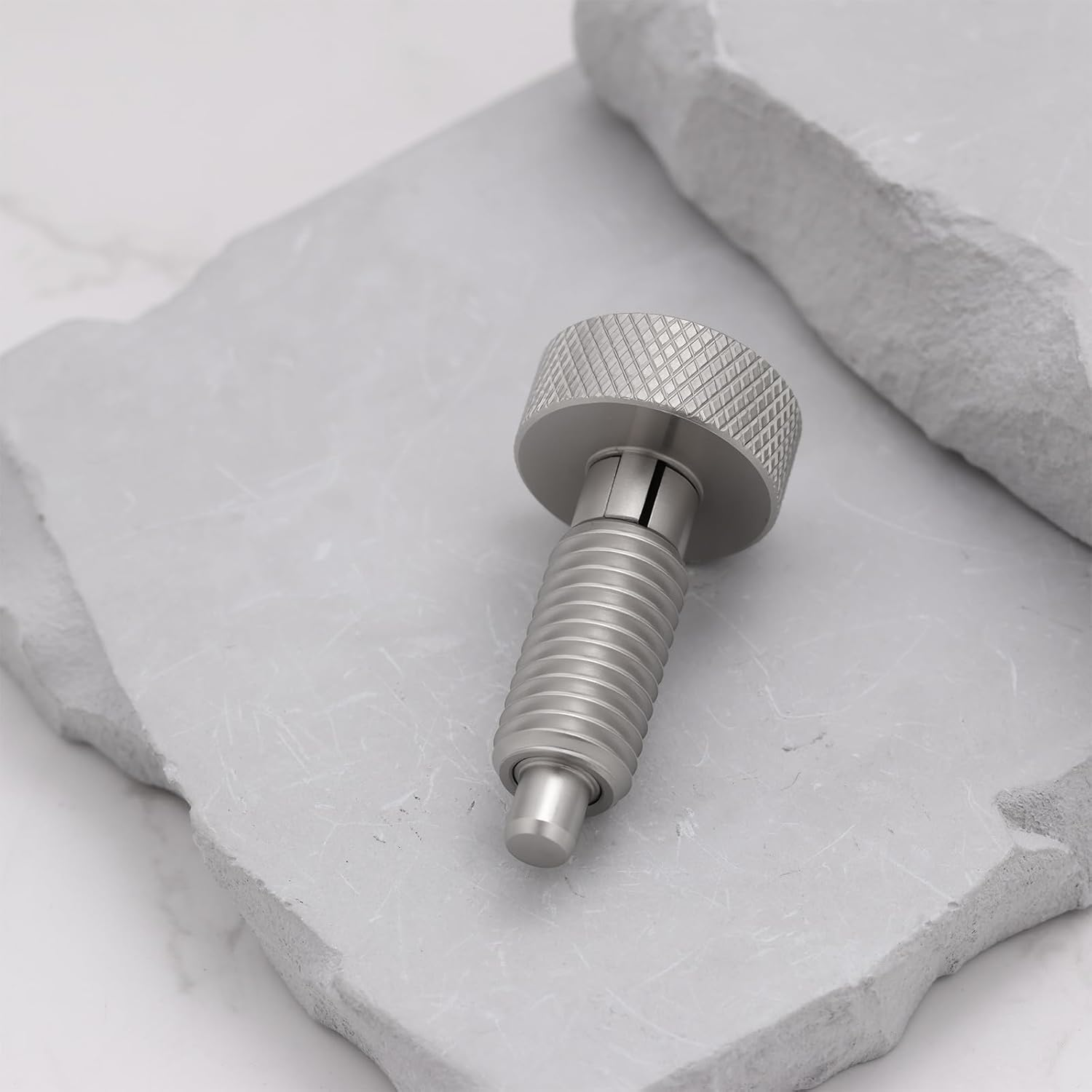 LT Easiyl 2Pcs M10X1.5 Self-Locking Spring Plunger with Knurled Handle Stainless Steel for Chassis Cabinets Appliances Automobiles image number 1