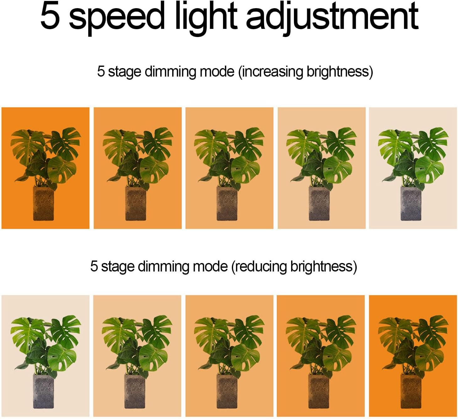 Panel Grow Lights,Led Grow Light LED Grow Lights for Indoor Plants,24 Hour Timer Function Grow Light,For Germination Flowering Fruiting image number 6