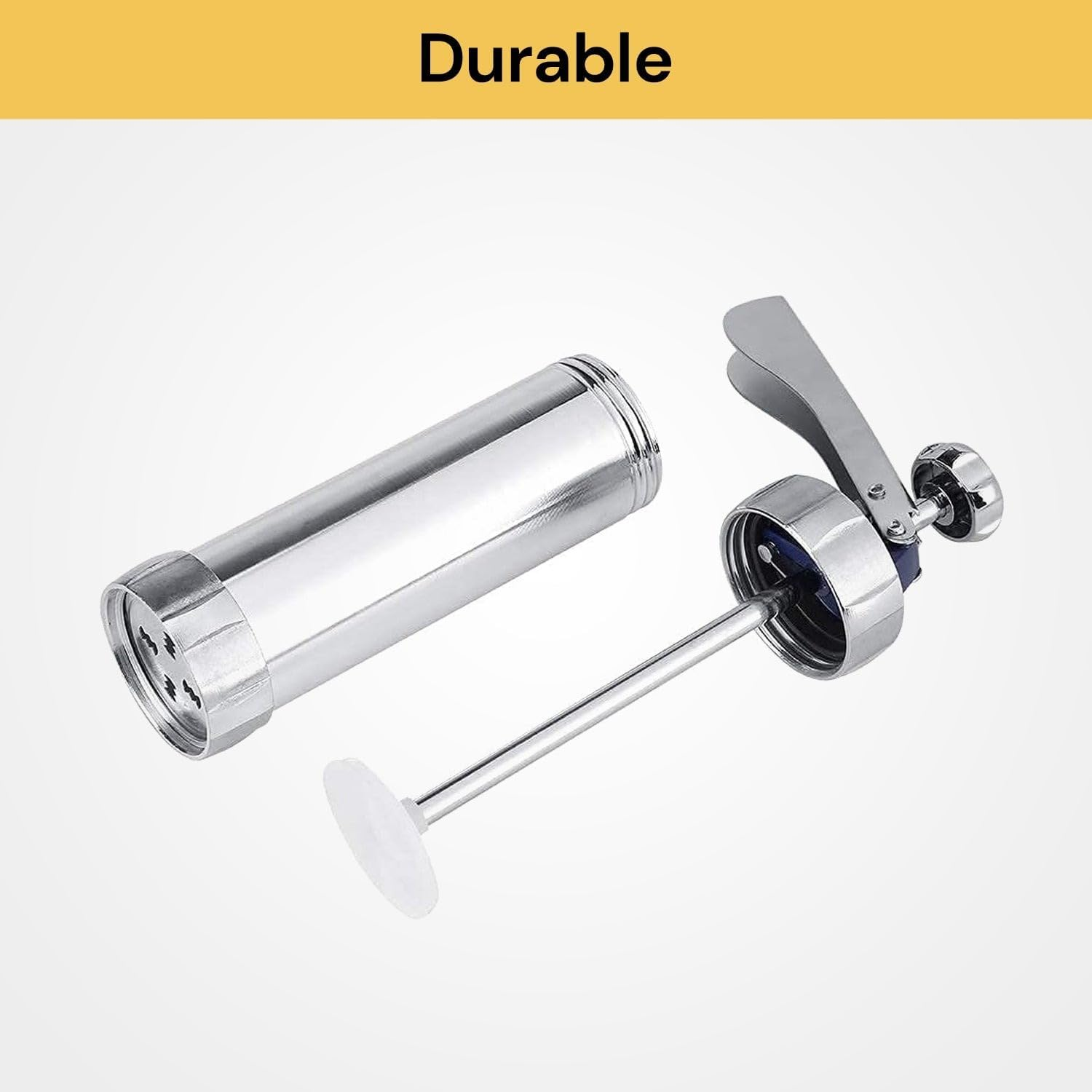 Cookie Press for Baking Aluminum Biscuit Press Cookie Gun Set with 20 Discs and 4 Icing Tips for DIY Biscuit Maker Cupcake Cake Decoration Dough Churro Maker - Cookies Machine Maker image number 4