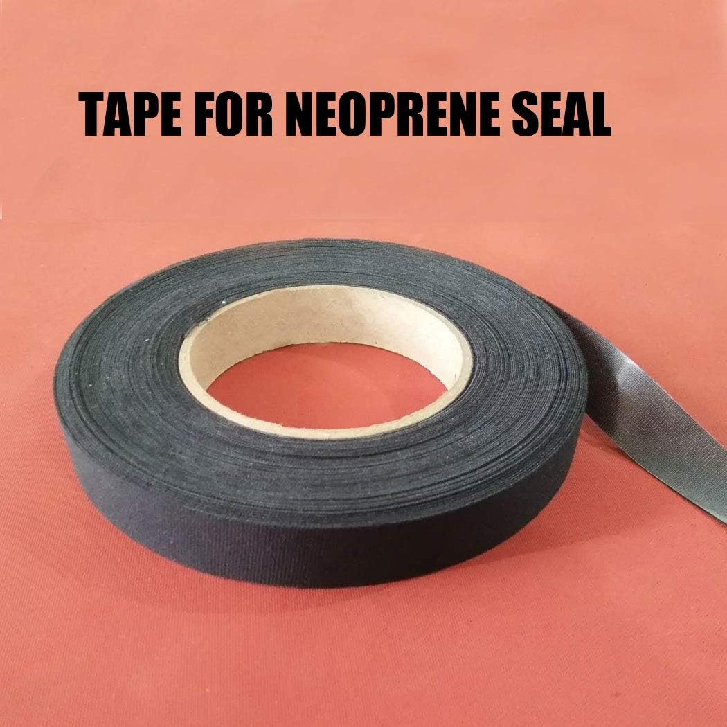 (5M, Black) - Wetsuit Repair Tape Iron-On Seam Sealing Waterproof Patch for Neoprene (Black, 5M) image number 3