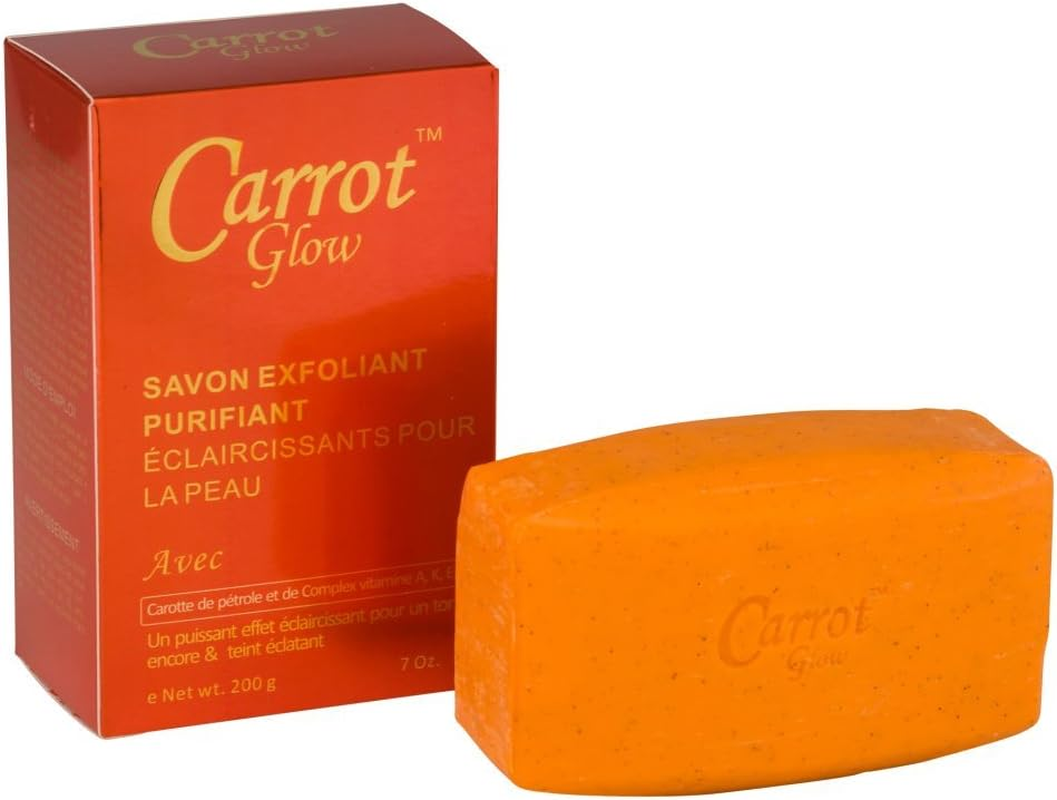 Carrot Glow Exfoliating Skin Lightening Soap 210Ml by Carrot Glow