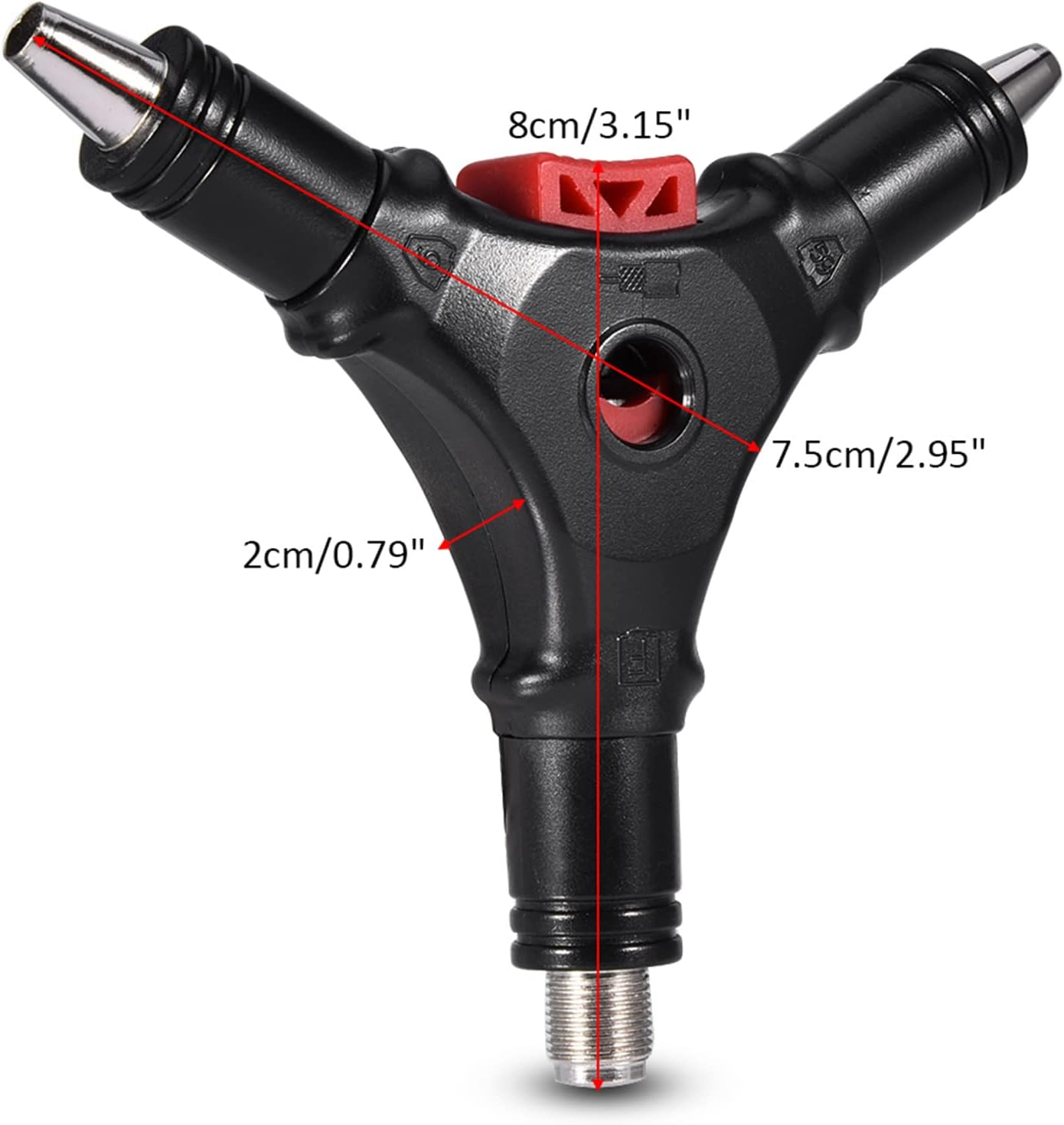 F Head Cable Stripper, Coaxial Compression Tool F Head RG59 RG6 Connector Coax Cable Stripper Flares Braid, Saves Time on Cable TV and Satellite Installations image number 3