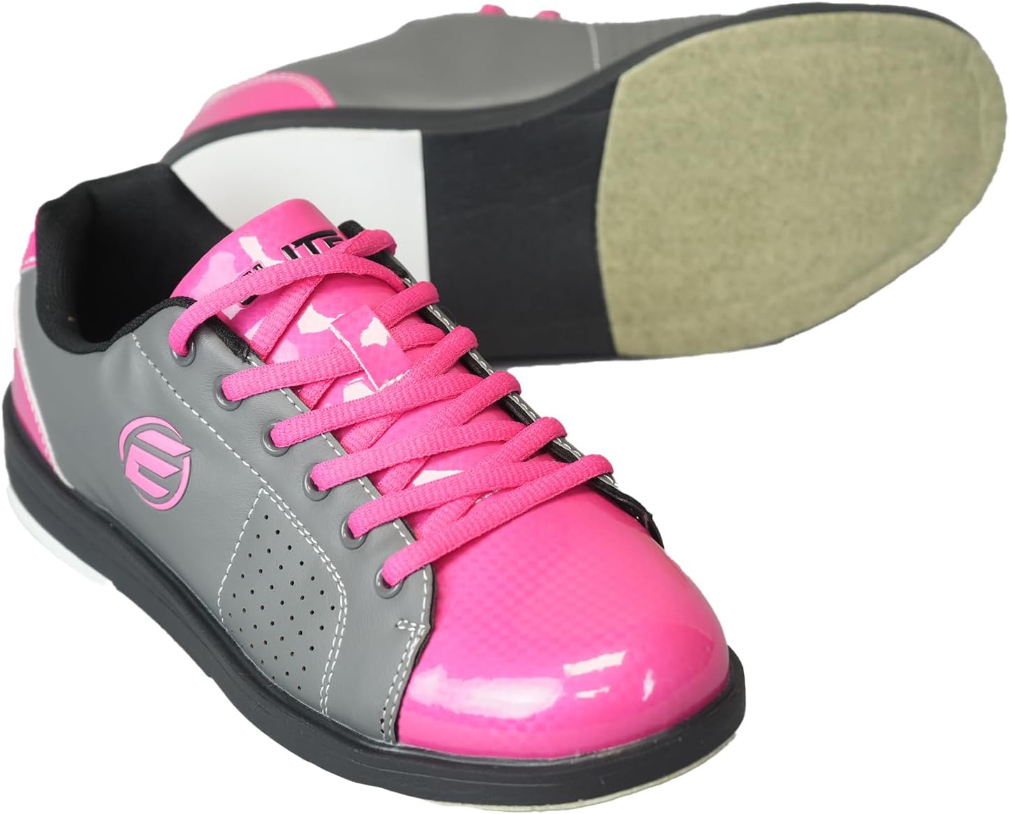 ELITE Women'S Classic Bowling Shoes - Lightweight, Vibrant with Universal Slide Soles