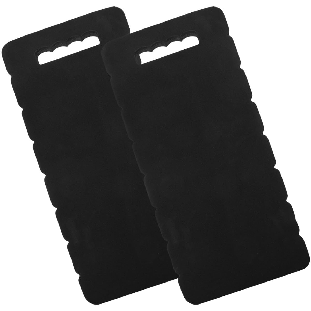 Yardenfun 2Pcs Eva Garden Kneeling Pads Thick Knee Cushions for Gardening and Outdoor Use 45X21X2.5Cm Black Lightweight Protective Mats