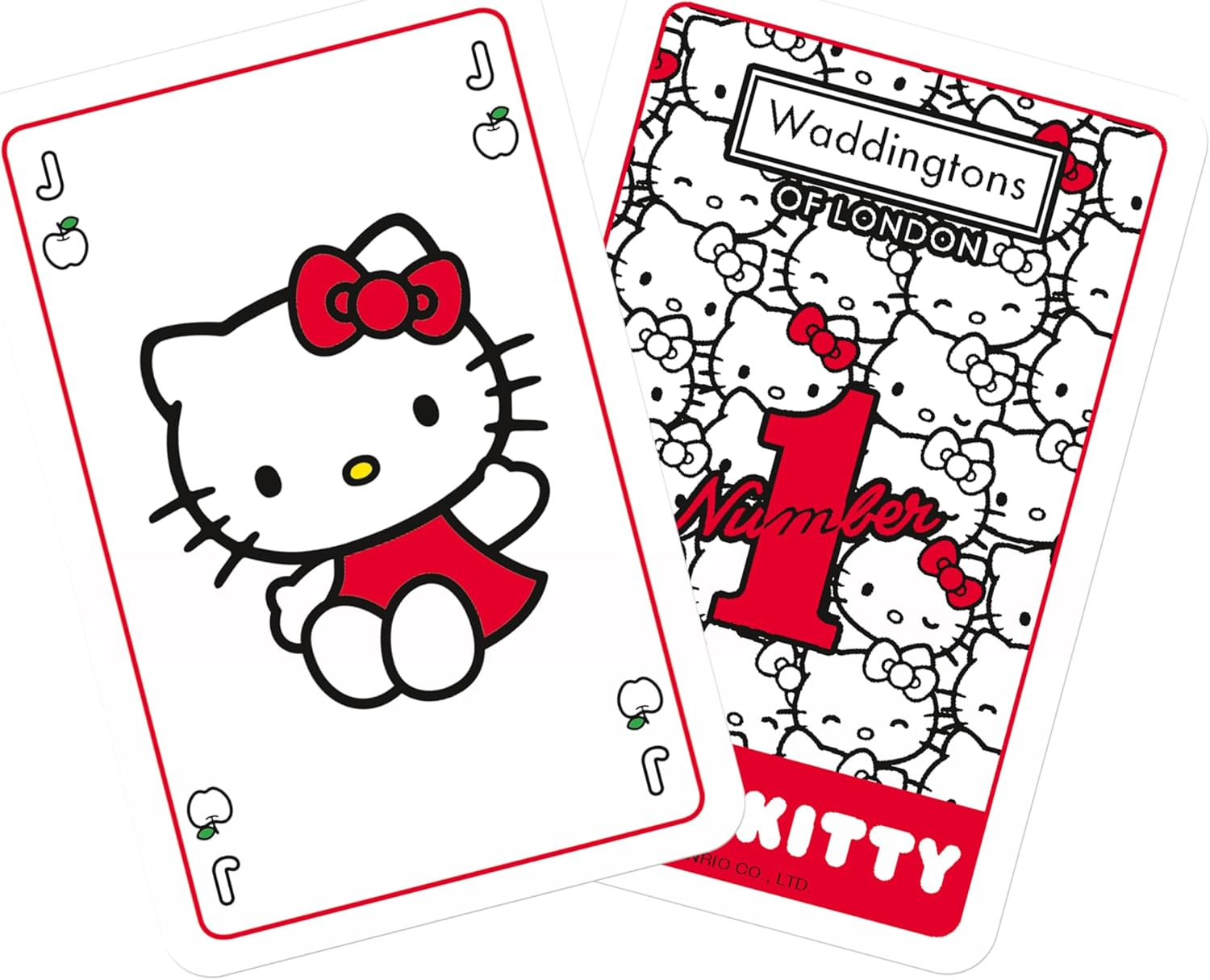 Waddington'S No. 1 Playing Cards Hello Kitty Playing Cards Edition - Waddingtons Number 1 Deck of Cards Suitable for Poker and Snap - Portable Deck for Kids & Adults Aged 6+