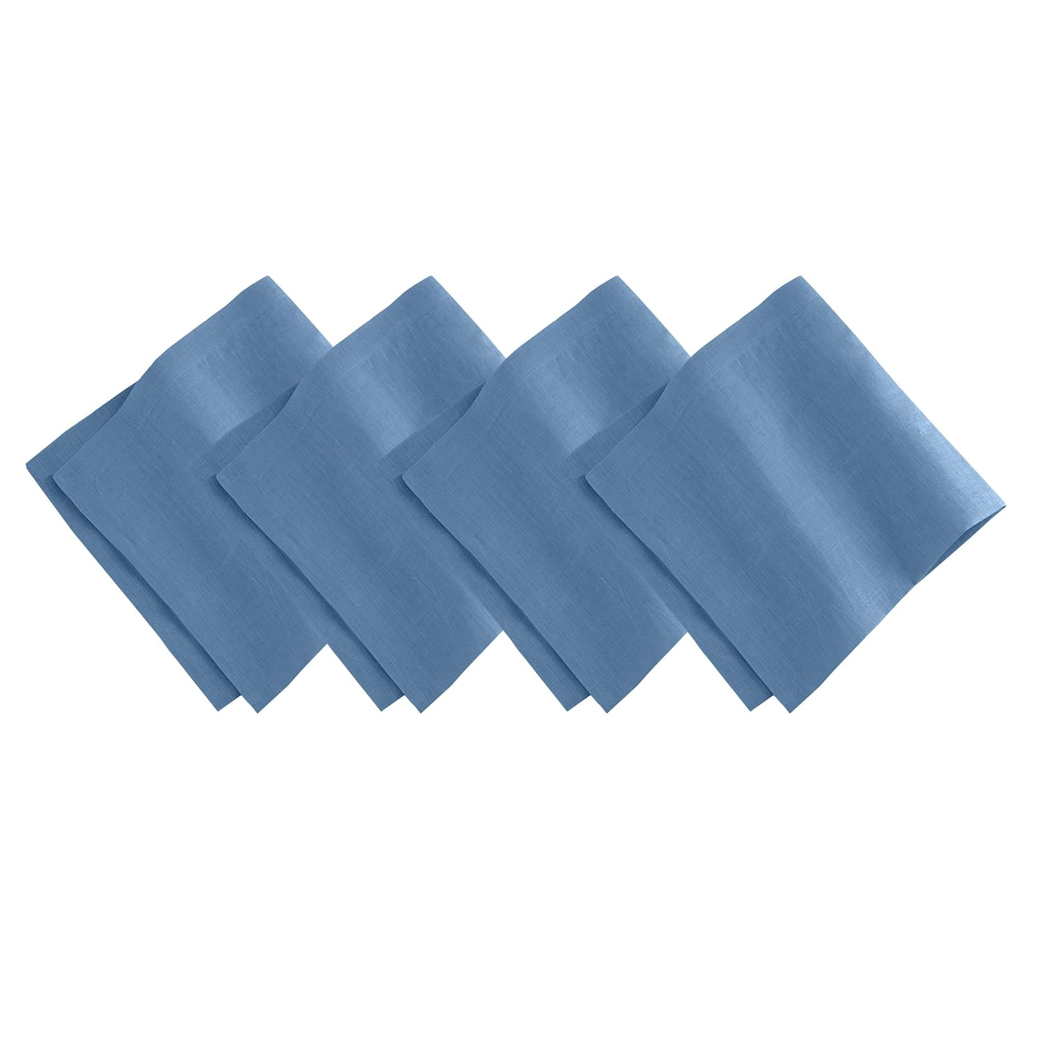 Villeroy and Boch La Classica Napkin Collection, White/Silver, 21"X21" (Set of 4)