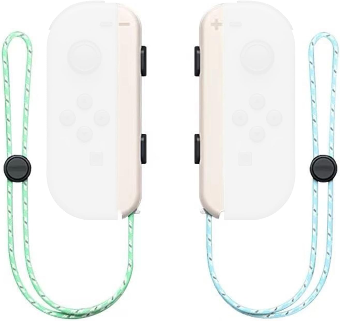 Joysticks Wrist Strap for Switch Joycon, 2 Pack Lanyard Replacement Accessories for Joy-Con Controller, Support Adjustable Tightness Straps for Nintendo Switch and OLED Joycon (White) image number 4