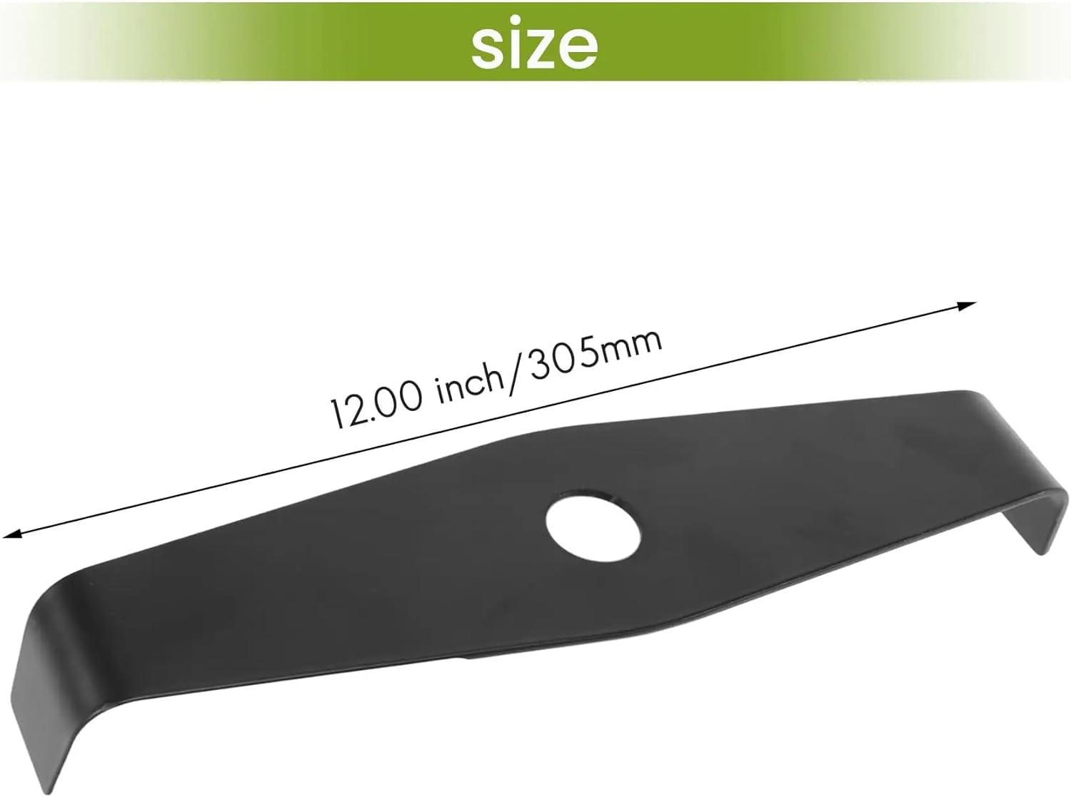 295504-0 Universal Mulching Brushcutter 2 Tooth for Stihl, Husqvarna, Mitox, Echo, Kawasaki and Other Machines, Black image number 1