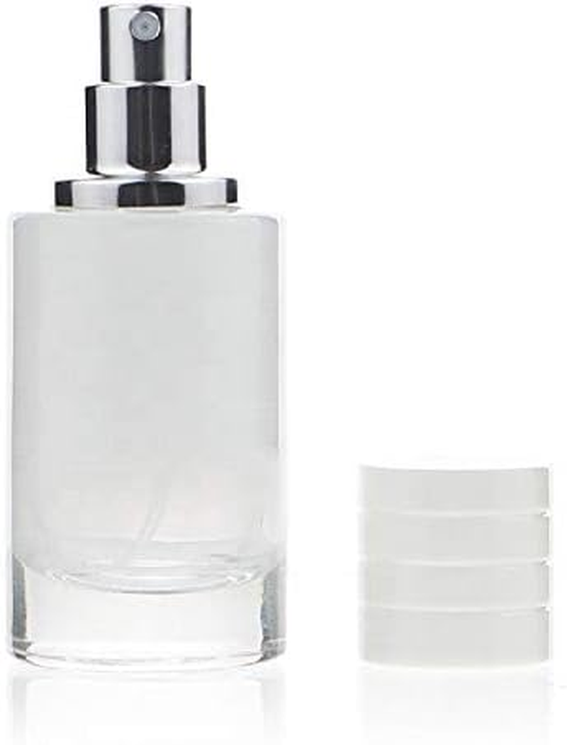 30Ml Glass Perfume Bottle Gradient Empty Cylindrical Bottle with Fine Mist Atomiser (Purple)