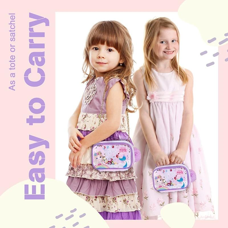 Kids Makeup Kit for Girl - Kids Washable Makeup Girls Toys with Unicorn Cosmetic Case, Real Girl Makeup Sets for Toddler Kid Children Christmas Birthday Gifts Toys for 3 4 5 6 7 8-12 Year Old Girls image number 5