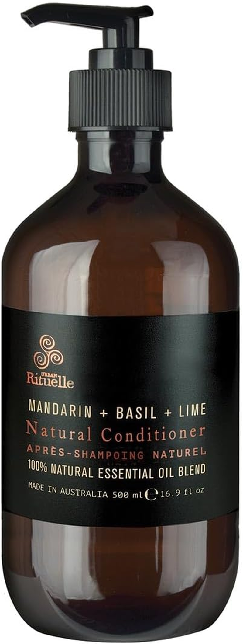 Urban Rituelle Equilibrium Natural Conditioner, 500Ml - Mandarin, Basil & Lime with Kakadu Plum, Hibiscus & Soy Protein, Gently Hydrates, Strengthens & Detangles for Soft, Smooth & Healthy Hair