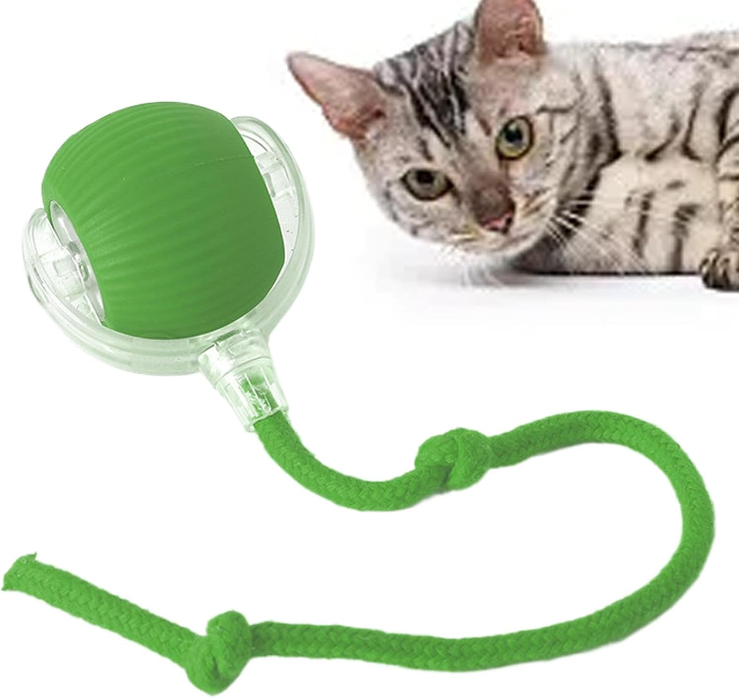 Xinhuju Smart Interactive Cat Toy Ball - Self-Moving Balls Toys,Automatic Cat Toys Ball Fast Rolling Cat Toys for Indoor Small Cats Pets