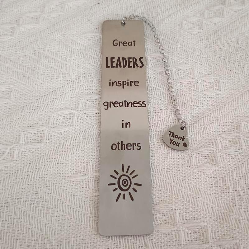 RFTWXHPN Bookmark: Thank You Boss Appreciation Gift - Stainless Steel, 1 Piece image number 2