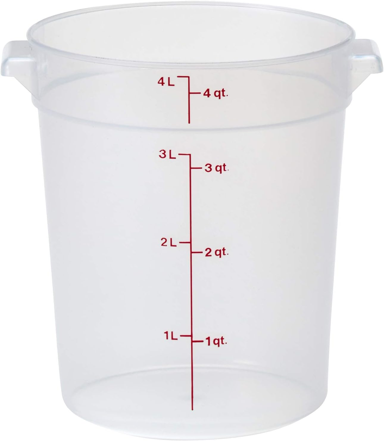 Cambro Cambro (RFS2PP190) 2 Qt. round Polypropylene Food Storage Container - Camwear, RFS2PP, Plastic, Clear, 2-Quart image number 6