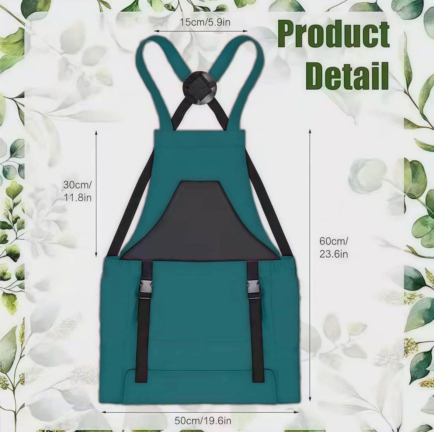 ARREBOL Unique Gardening Apron Gifts with Pockets & Harvest Basket for Women, Men, Gardeners image number 4