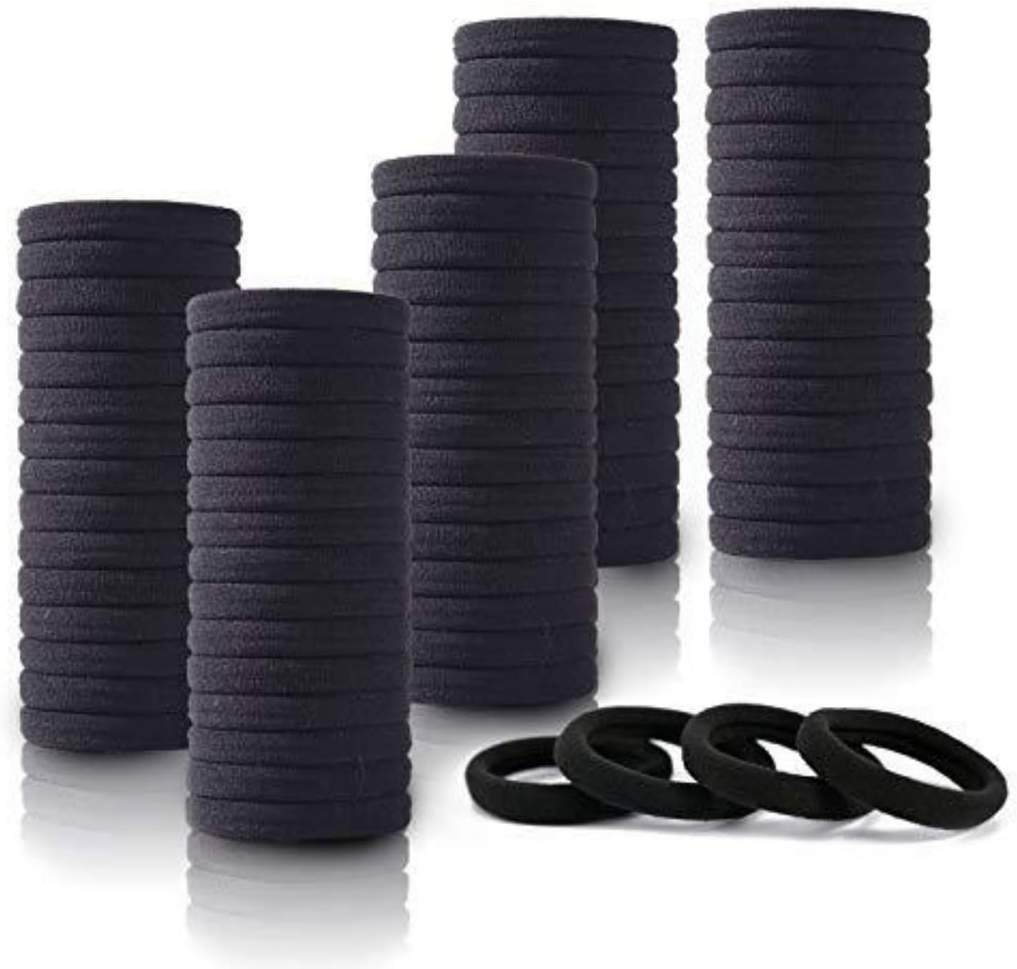 100 Pcs Hair Ties for Women and Men, Hair Ties, Hair Elastics for Women, Hair Bands (Coffee Color)