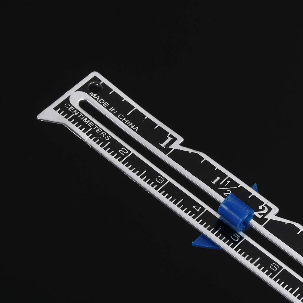 Sagasave 2Pcs Sewing Gauges, Adjustable Sliding Gauge Measuring Tool Fabric Quilting Ruler for Knitting, Crafting and DIY image number 5