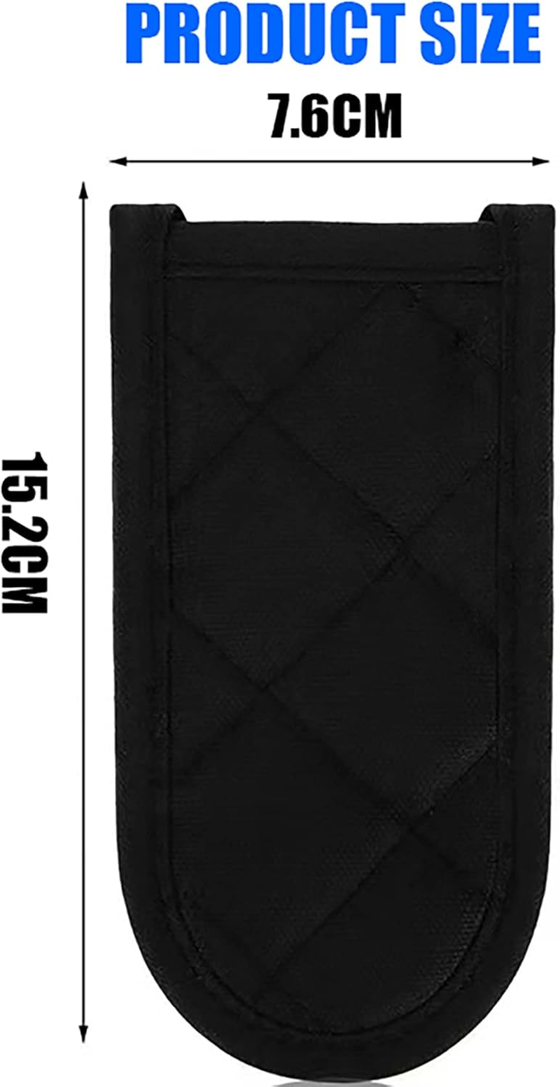 Tunghey Hot Handle Covers, Cast Iron Skillet Handle Covers, Pot Pan Handle Covers, Heat Resistant Pot Pan Skillet Handle Holder Sleeves Mitt for Kitchen, BBQ and Baking Cookware 4 Pack image number 6