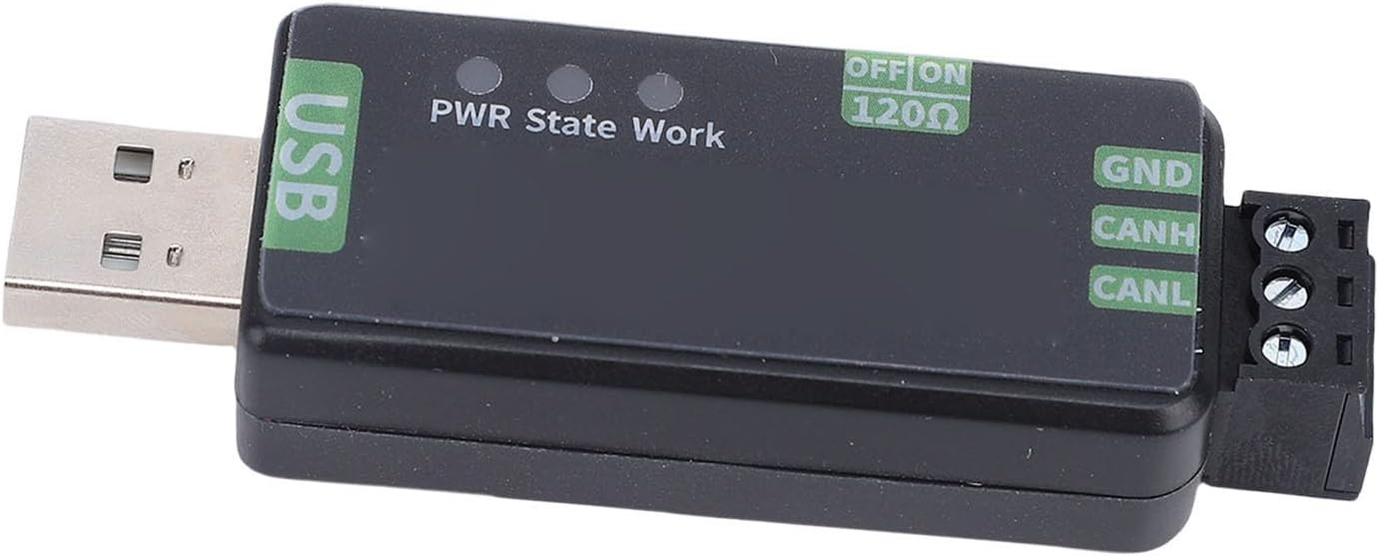 Jectse 2.0 USB to CAN Adapter with Upgraded Hardware for Industrial Use, High Speed Data Transfer, Stable Operation, 1M 2M 5M Transfer Rate, Terminal Resistor Selection, Socketcan image number 5