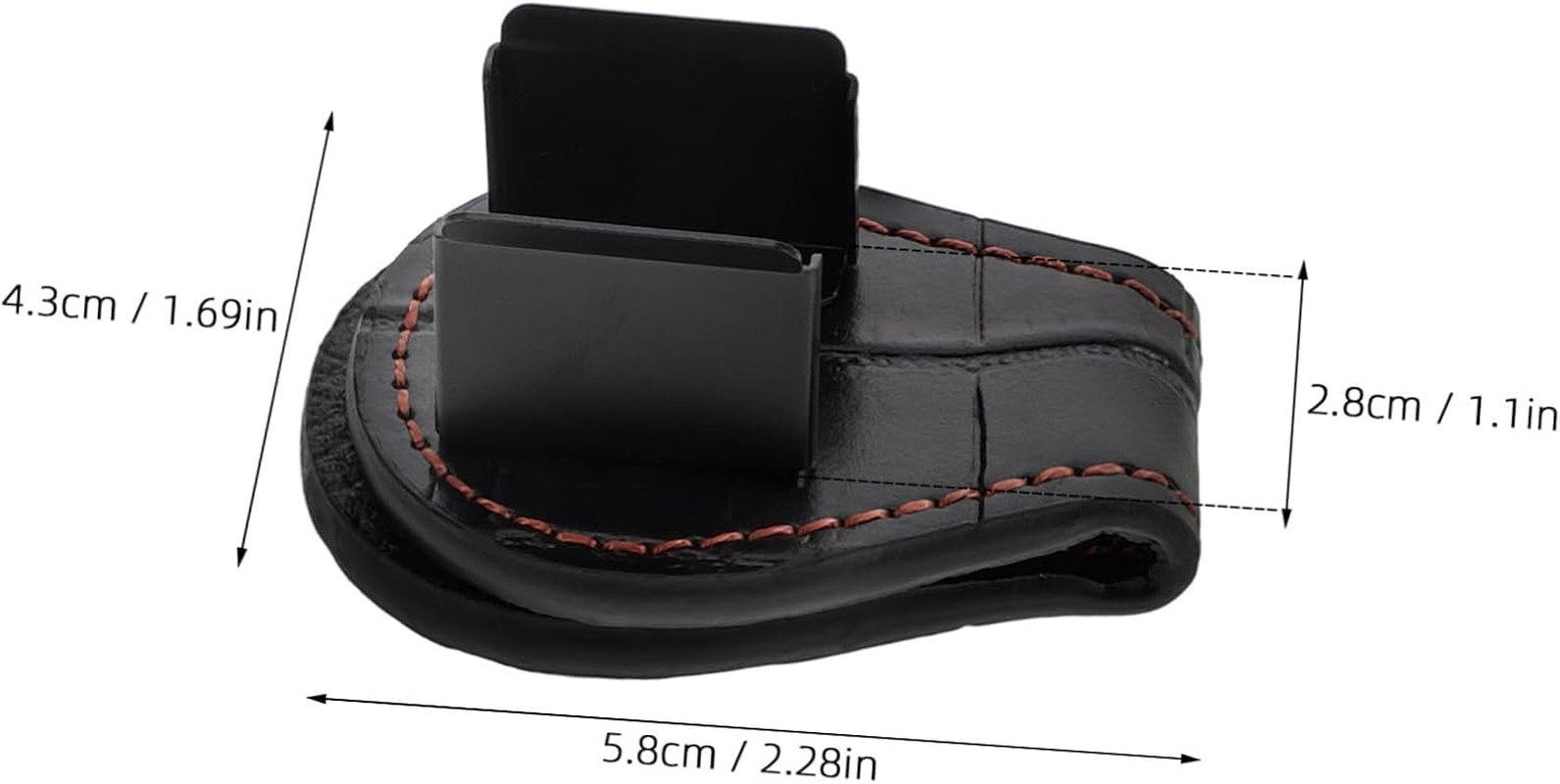 Yardwe Chocolate Storage Box Billiard Balls Chalk Holder for Billiard Pool Chalk Holder Billiard Accessory Pool Cue Chalk Tip Billiard Supply Cue Chalk Holders Skin Black image number 1