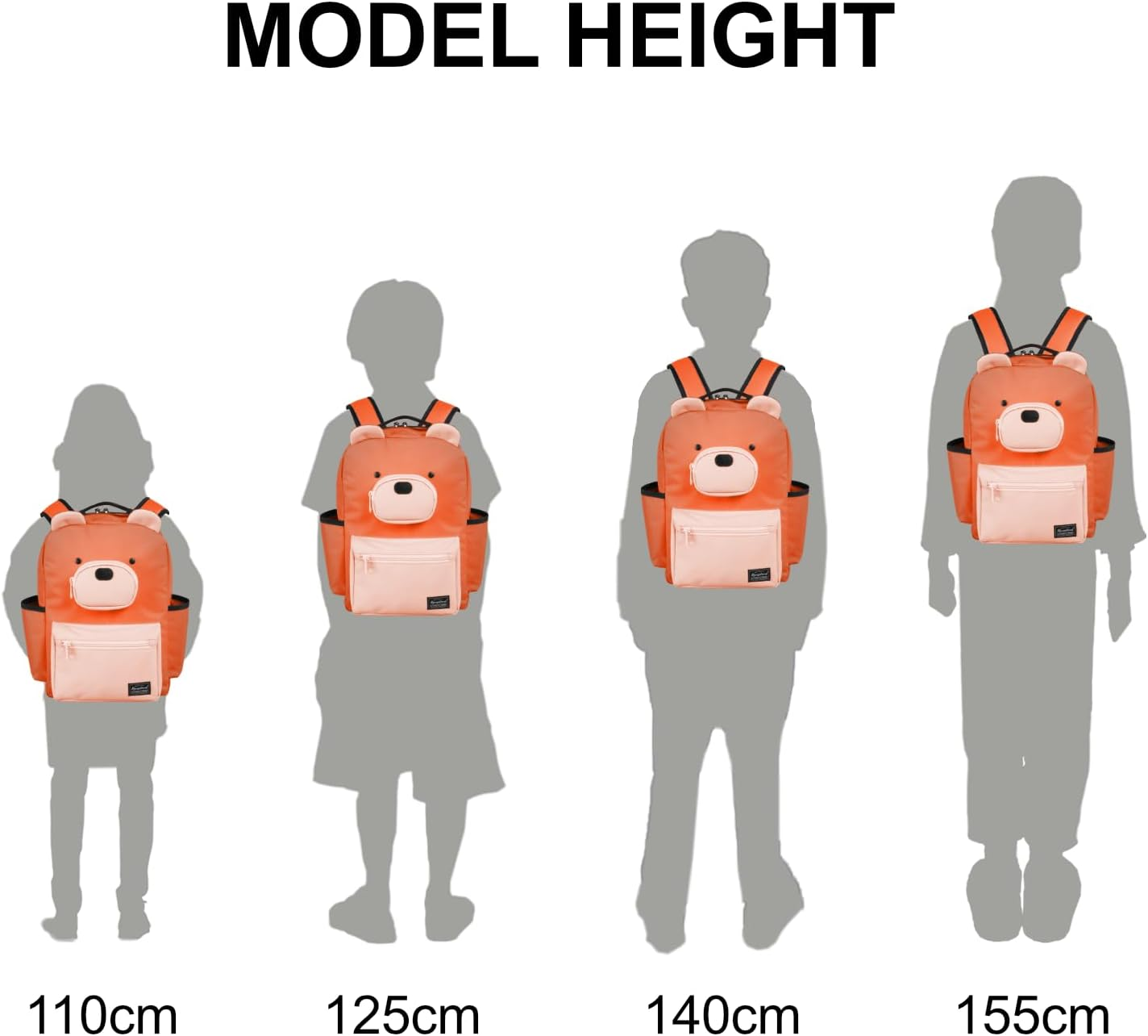 Rangeland Bear Backpack Cute Practical Travel Backpack, Lightweight Casual Daypack image number 4