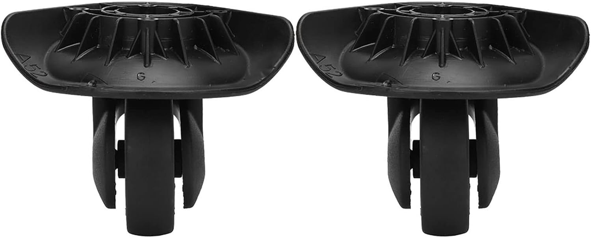 2 Pcs Luggage Suitcase Wheels, Luggage Wheels Replacement,A52 Mute Single Row Wheel Universal Suitcase Luggage Replacement Wheel Casters Outdoor with Multiple Screws image number 1