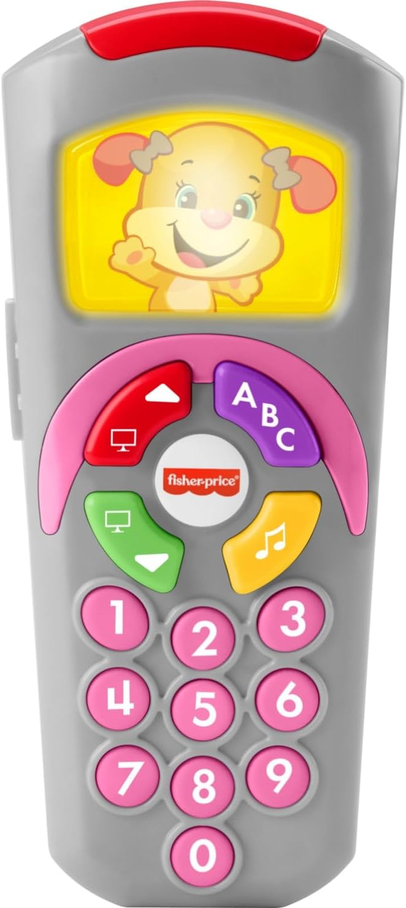 Fisher-Price Baby Learning Toy Laugh & Learn Sis&rsquo; Remote Pretend TV Control with Music & Lights for Infants Ages 6+ Months image number 2