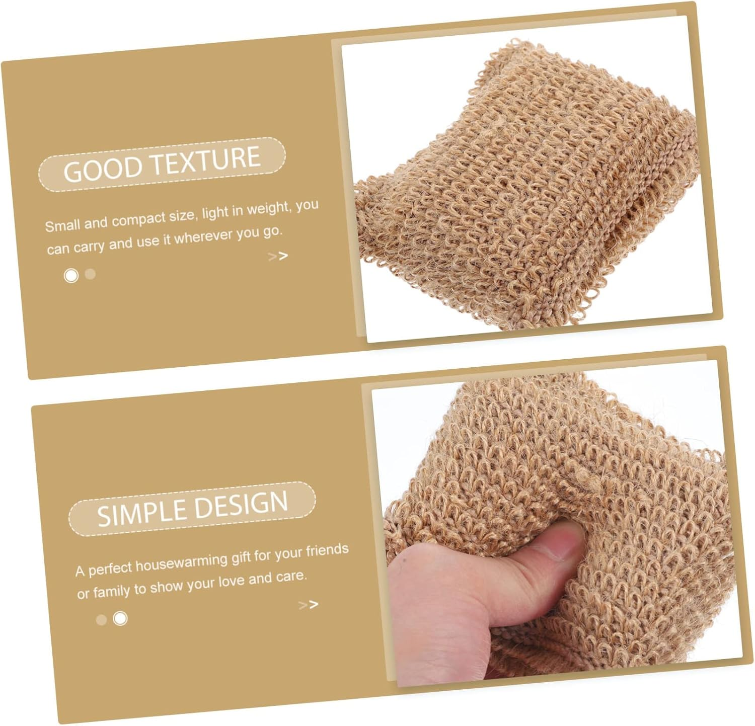 Vaguelly Jute Bath Ball Loofah Sponge Exfoliating Body Scrubber for Women Bulk Pack