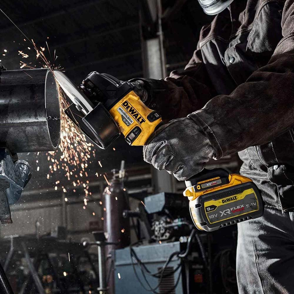 Dewalt 54V XR Flexvolt Angle Grinder with Bare Unit, 180 Mm Size