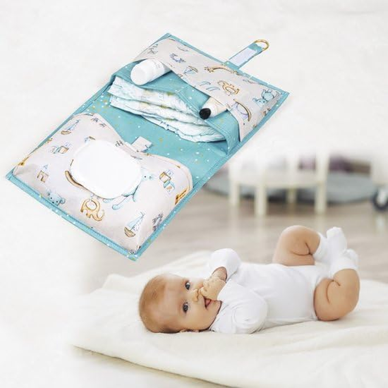 Compact Baby Diaper Handbag - Nursery Handbag (Pink and Blue Color Options) image number 3