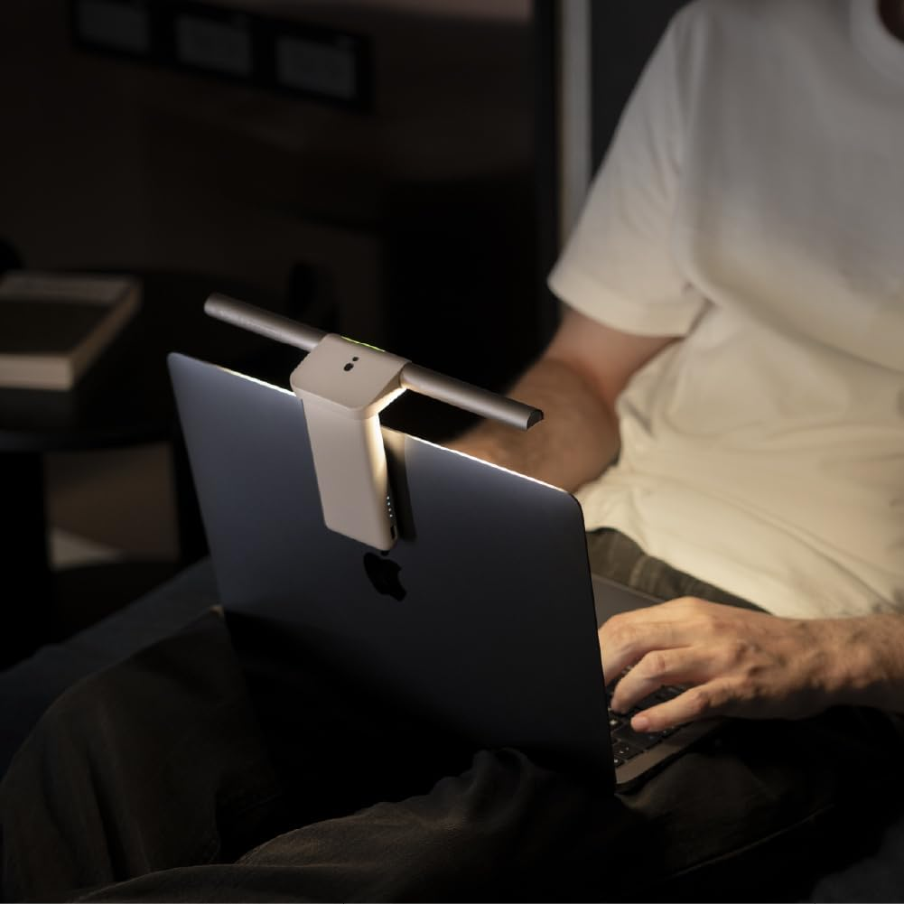 Benq Magnetic Smart Portable Multipurpose Mini Light for Use with Laptop, Ipad, and Music Stand (Black) - White image number 3