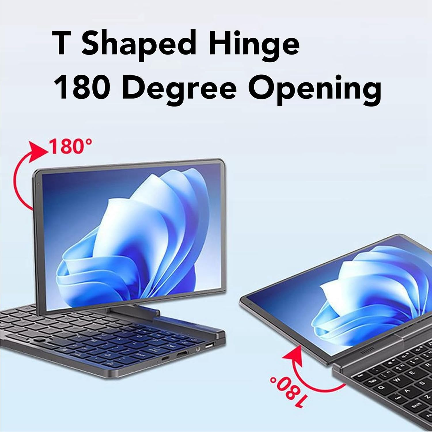 11 Mini Laptop, 8.0 Inch Touch Screen Ultra Light Mini Industry Laptop, Alder Lake CPU, 12G LPDDR5 4800Mhz Micro PC, Dual Band Wifi, USB3.0 Portable Laptop Computer,