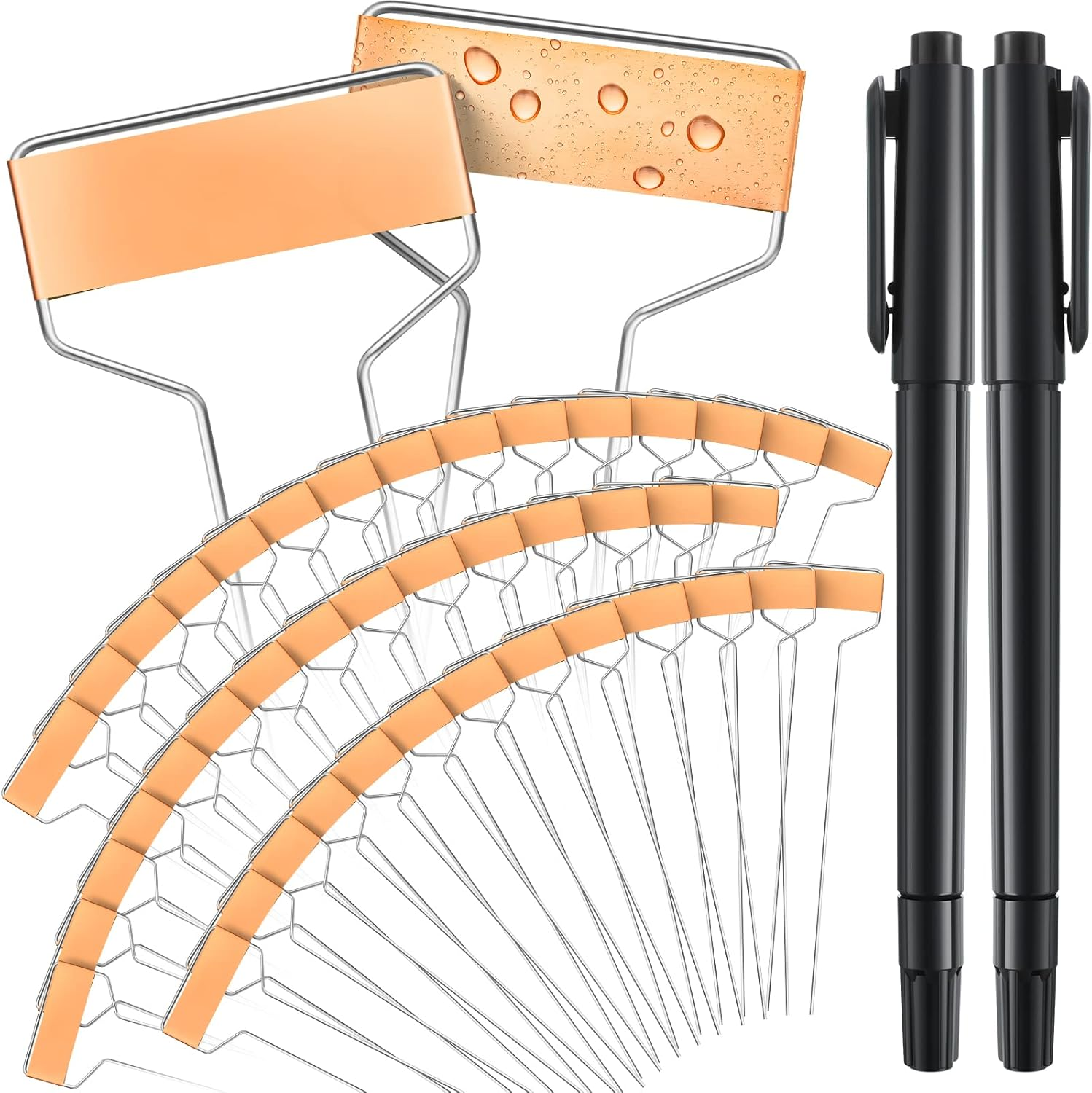 60 Pieces Copper Metal Garden Tags Rose Gold Plant Labels for Outdoor Garden Waterproof Plant Markers with 2 Permanent Pen Planting Nursery Garden Tags Reusable Garden Labels Stake for Plants Seedling image number 1