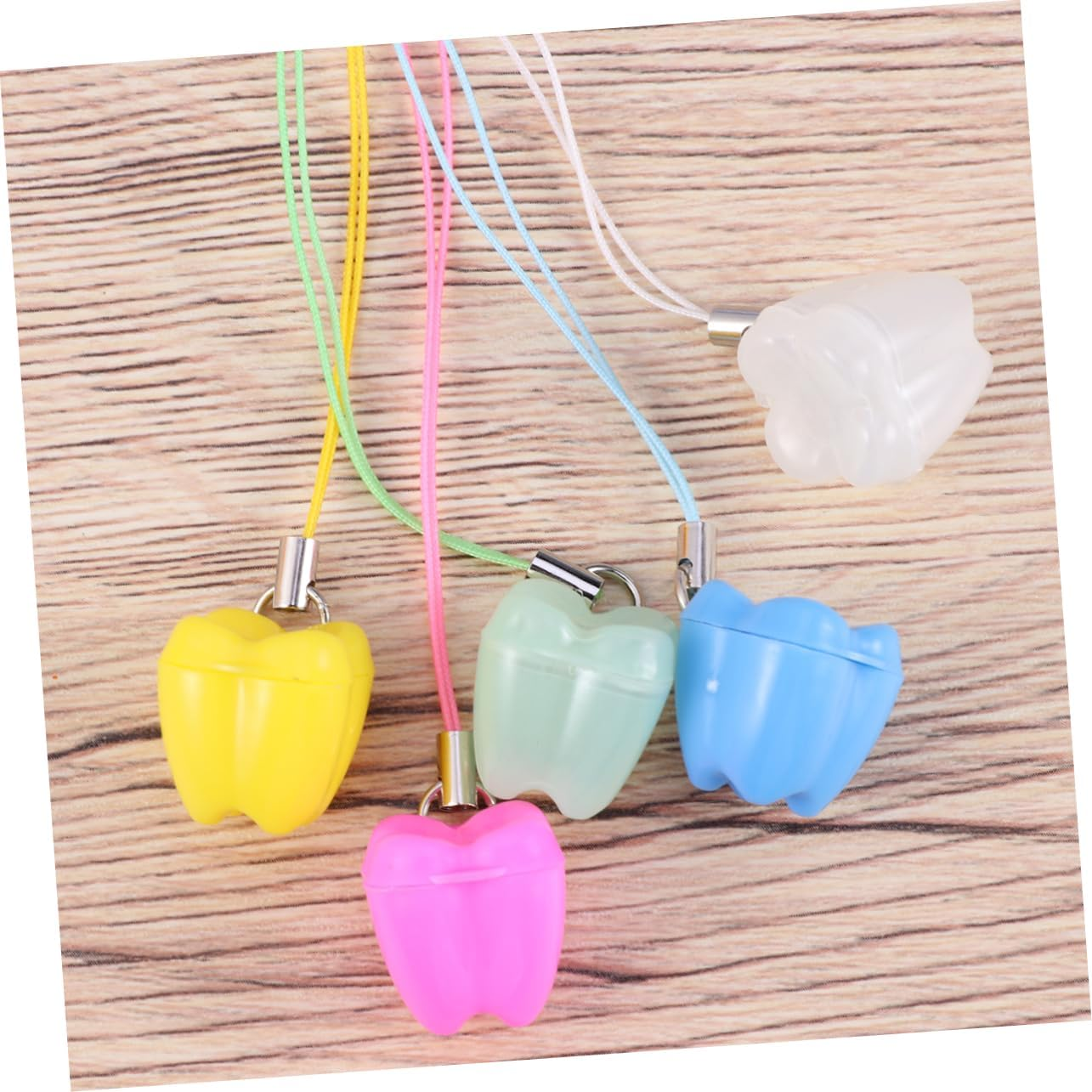 UPKOCH 5Pcs Unique Teeth Storage Box Milk Tooth Box Organizer for Christmas Birthday image number 6