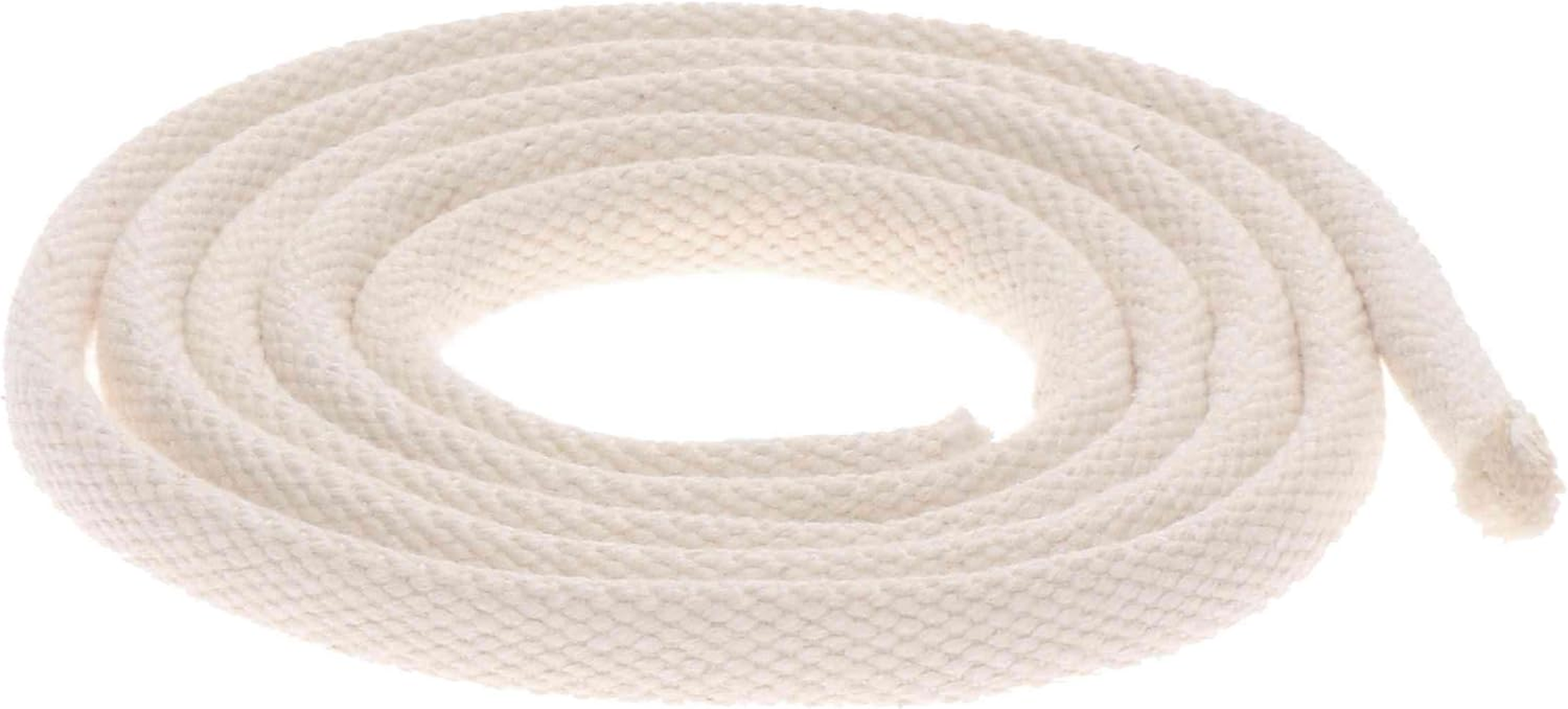 Nklaus Cotton Wick 6.5 Mm Diameter - 1 M round Wick for Oil Lamps, Garden Torch, Bamboo Torch, Absorbent & Braided 16526 image number 1