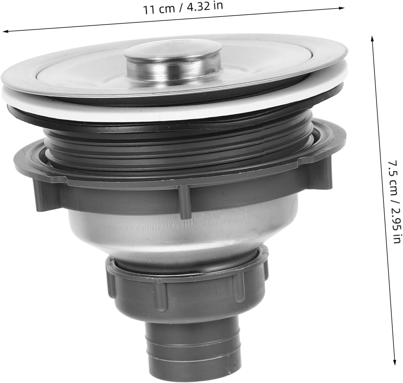 Beatifufu Hair Catcher Wall-Mounted Sink Strainer Shampoo Basin Drain Plug for Salon image number 5