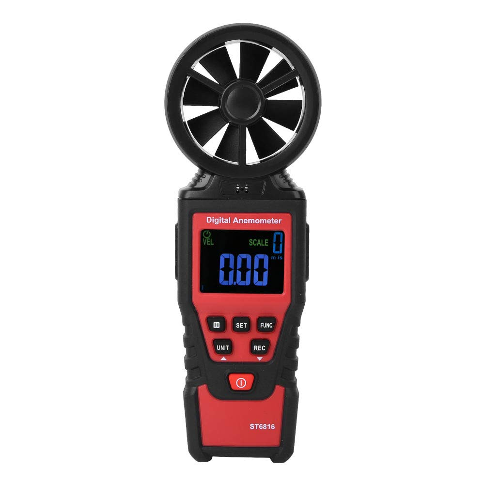 Cryfokt Digital Anemometer, Handheld Wind Speed Meter with HD LCD Display, Air Tester Data Hold Wind Speed Meter for Measuring, Weather Enthusiasts or Professionals image number 5