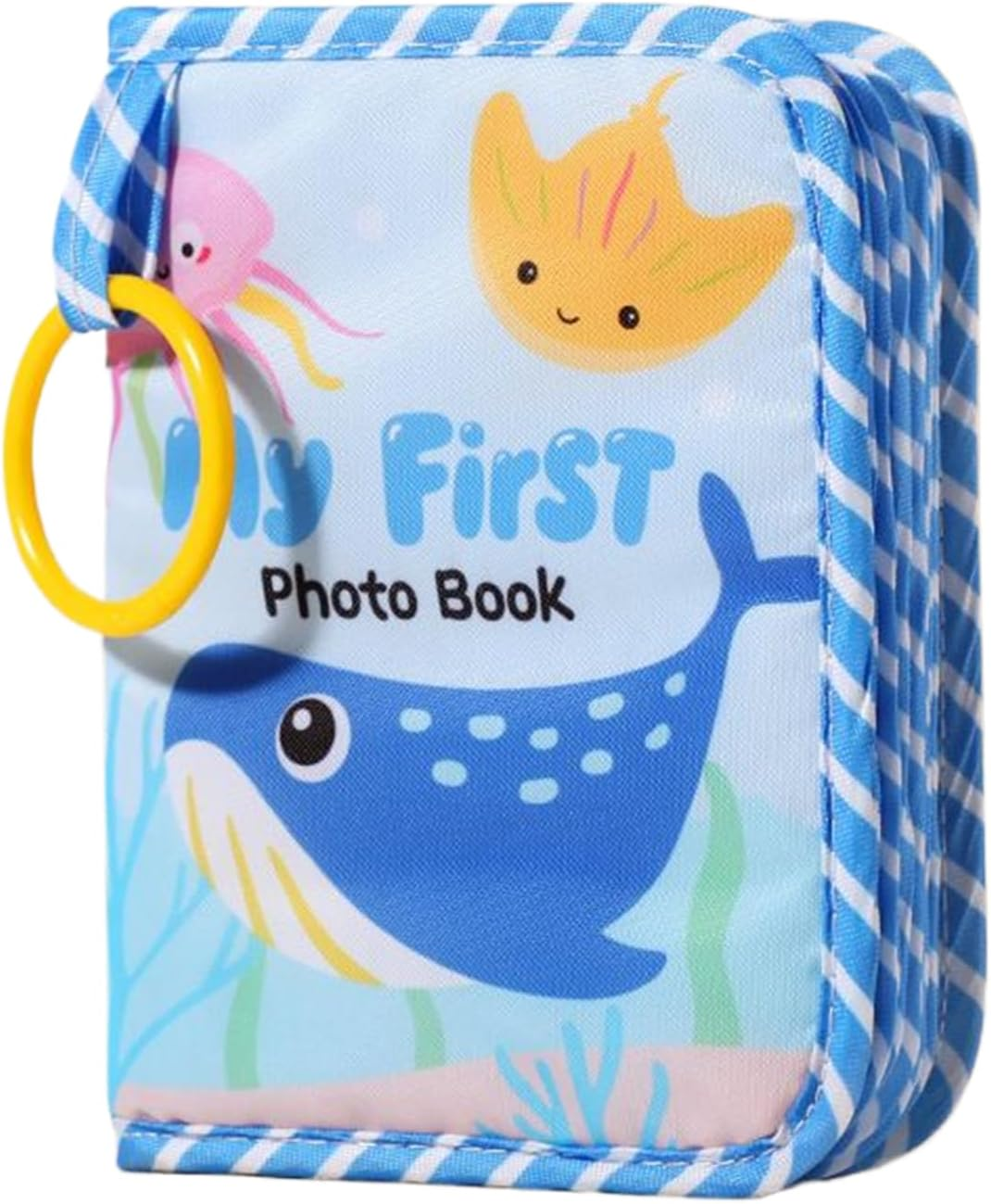 Baby'S First Photo Album - Babys First Photo Album Soft | Soft Cloth Souvenir with Mirror Memory Keeping Keepsake for Parents Memories Birthday Family Kids image number 5