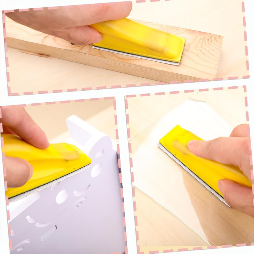 LEONTOOL 100Pcs Micro Detail Sander Paper Kit 3.5X1.2 Inch Hook and Loop Sandpaper Strips 120 Grit, Micro Finishing Sander Paper Detail Sander Refills for DIY Crafts Wood Tight Narrow Spaces Polishing