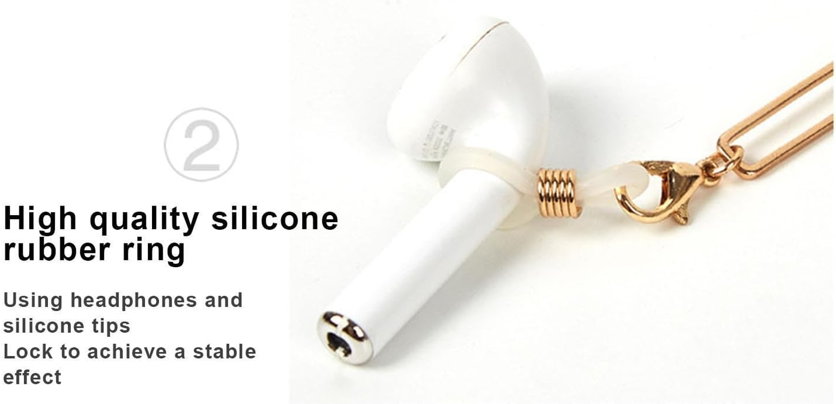 Earphone Chain - anti Lost Earbuds Chain - Earplug Neck Cord for Earbud Earphone, Sports String Accessories for Women and Men Puchen image number 2